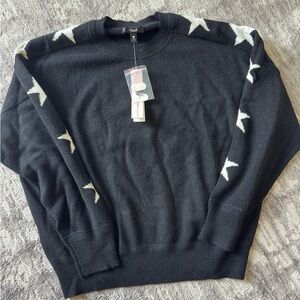 Aqua Cashmere Black Sweater